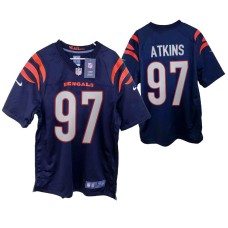 Cincinnati Bengals #97 Geno Atkins Game Navy Jersey