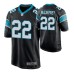 Men Carolina Panthers #22 Christian McCaffrey Black Nike Game Jersey