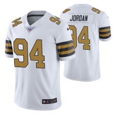 New Orleans Saints Cameron Jordan Jersey 100th Season White Color Rush Edition