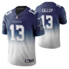 Dallas Cowboys Michael Gallup Men Navy Color Crash Gradient Jersey