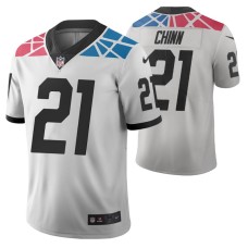 Carolina Panthers Jeremy Chinn City Edition White Vapor Limited Jersey