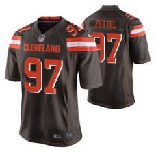 Anthony Zettel Cleveland Browns 2019 Game Jersey Brown