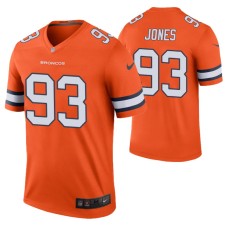 Dre'mont Jones Denver Broncos Orange 2019 NFL Draft Color Rush Legend Jersey