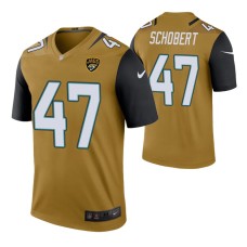 Joe Schobert Jacksonville Jaguars Bold Gold Color Rush Legend Jersey