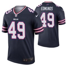 Men Tremaine Edmunds Buffalo Bills Jersey Navy Inverted Legend Edition