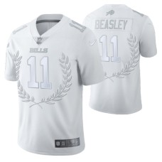 Buffalo Bills #11 Cole Beasley Vapor Limited White Platinum Jersey