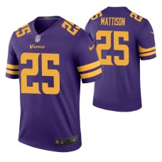 Alexander Mattison Minnesota Vikings Purple 2019 NFL Draft Color Rush Legend Jersey