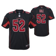 2019 Youth Cardinals Mason Cole Black Color Rush Game Jersey