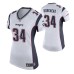 Women New England Patriots #34 Rex Burkhead White Nike Game Jersey