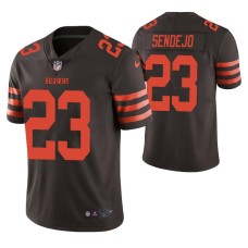 Cleveland Browns Andrew Sendejo Color Rush Limited Brown Jersey