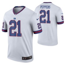 New York Giants Jabrill Peppers White Color Rush Legend Men Jersey