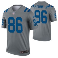 Indianapolis Colts Michael Pittman Jr. Inverted Legend #86 Gray Jersey