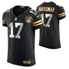 Kansas City Chiefs Mecole Hardman #17 Golden Edition Black Elite Jersey