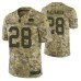 San Francisco 49ers #28 Jerick McKinnon Camo 2018 Salute to Service Jersey Men