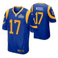 Men Los Angeles Rams Robert Woods Super Bowl LIII Nike Game Jersey Royal