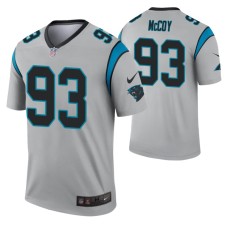 Men Gerald McCoy Carolina Panthers Jersey Silver Inverted Legend Edition