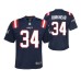 Youth New England Patriots Rex Burkhead Game #34 Navy Jersey