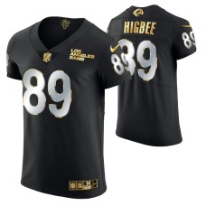 Los Angeles Rams Tyler Higbee #89 Golden Edition Black Vapor Elite Jersey