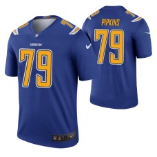 Trey Pipkins Los Angeles Chargers Royal 2019 NFL Draft Color Rush Legend Jersey