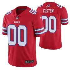 Men Buffalo Bills #00 Custom Red Nike color rush Limited Jersey