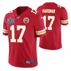 Mecole Hardman Kansas City Chiefs Super Bowl LIV Men Red Vapor Limited Jersey