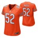 Women Chicago Bears Khalil Mack #52 Game Orange Jersey