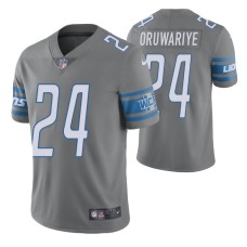 Detroit Lions Amani Oruwariye #24 Color Rush Limited Steel Jersey