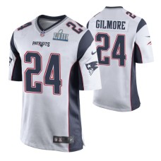 Men New England Patriots Stephon Gilmore Super Bowl LIII Nike Game Jersey White