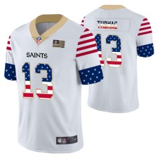 New Orleans Saints Michael Thomas White Independence Day Vapor Limited Jersey