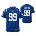 2019 Youth Colts Justin Houston Royal Color Rush Game Jersey