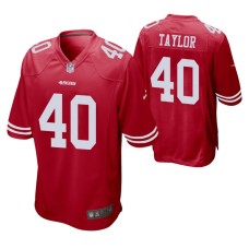 San Francisco 49ers Jamar Taylor Game #40 Scarlet Jersey