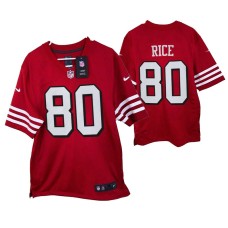 San Francisco 49ers #80 Jerry Rice Game Scarlet Throwback Jersey