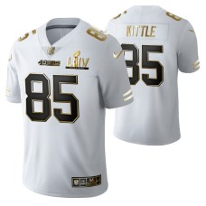 George Kittle San Francisco 49ers Super Bowl LIV White Vapor Limited Golden Edition Jersey