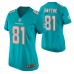 Women Miami Dolphins #81 Durham Smythe Aqua Nike Game Jersey