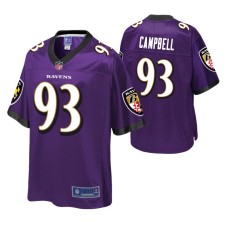 Baltimore Ravens Calais Campbell Purple Pro Line Jersey Men