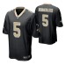 Men New Orleans Saints #5 Teddy Bridgewater Black Nike Game Jersey