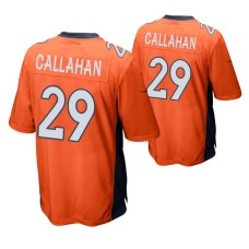 Denver Broncos Bryce Callahan #29 Orange Game Jersey