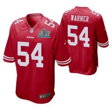 Fred Warner San Francisco 49ers Super Bowl LIV Men Scarlet Game Jersey