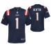 Youth New England Patriots Cam Newton Game #1 Navy Jersey