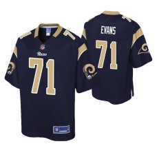 Los Angeles Rams Bobby Evans Navy Pro Line Player Jersey