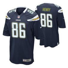 Men Los Angeles Chargers #86 Hunter Henry Navy Nike Game Jersey