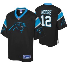 Men Carolina Panthers D.J. Moore Icon Black Jersey