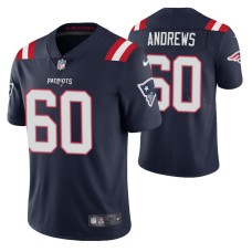 David Andrews #60 Vapor Limited Navy New England Patriots Jersey