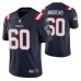 David Andrews #60 Vapor Limited Navy New England Patriots Jersey