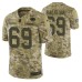 Green Bay Packers #69 David Bakhtiari Camo 2018 Salute to Service Jersey Men