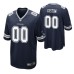 Men Dallas Cowboys #00 Custom Navy Nike Game Jersey