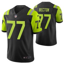 New York Jets Mekhi Becton City Edition Black Vapor Limited Jersey