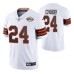 Nick Chubb #24 Vapor Limited White 75th Anniversary Throwback Cleveland Browns Jersey