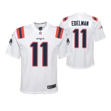 Youth New England Patriots Julian Edelman Game #11 White Jersey