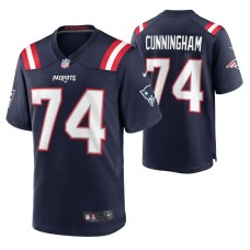 New England Patriots Korey Cunningham #74 Game Navy Jersey